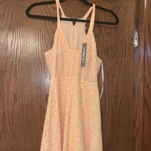 NWT Gianni Bini In the Garden Dress in Peach